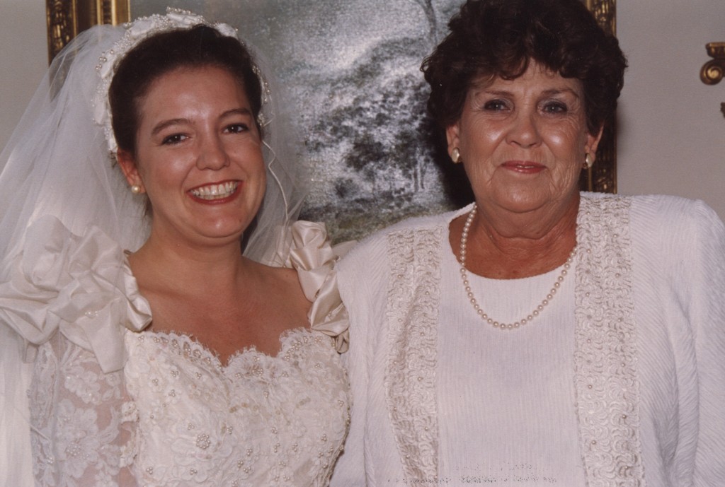 Rebecca and her dear mom, on the day.