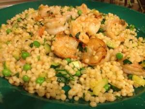 shrimp with couscous