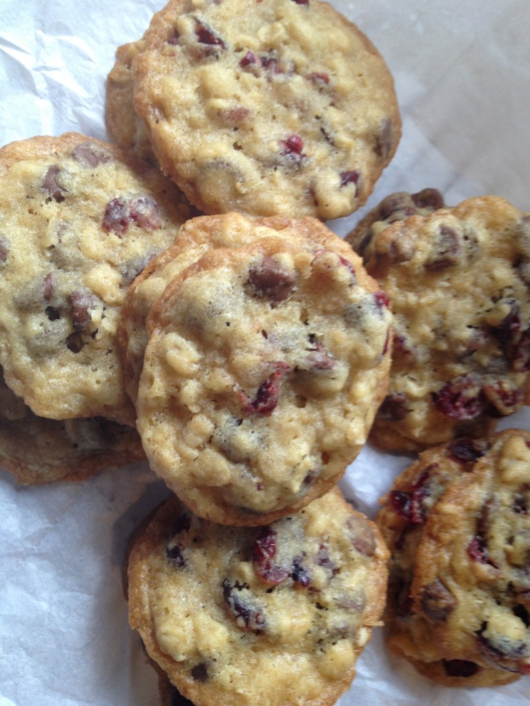 Dried Cranberry Chocolate Cookies